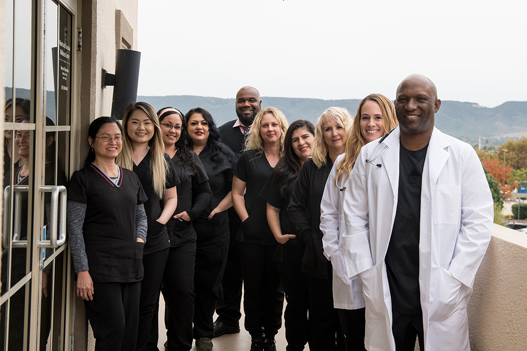 temecula cardiologist Ganiyu Oshodi, MD and staff